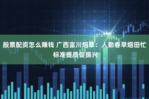 股票配资怎么赚钱 广西富川烟草：人勤春早烟田忙 标准提质促振兴